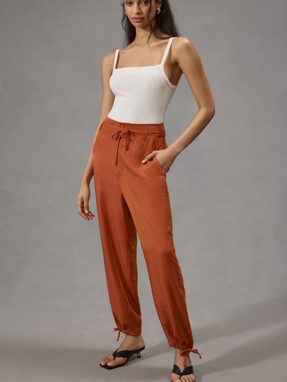 Tiny Anthropologie Heidi Pants Clay